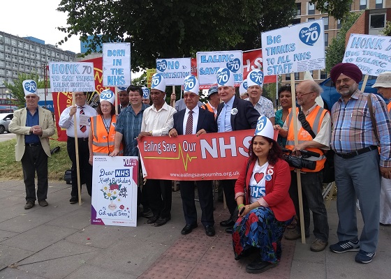 70th anniversary of the NHS - outside Ealing Hospital - pic1