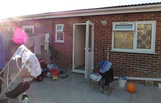 Exterior of the outbuilding
