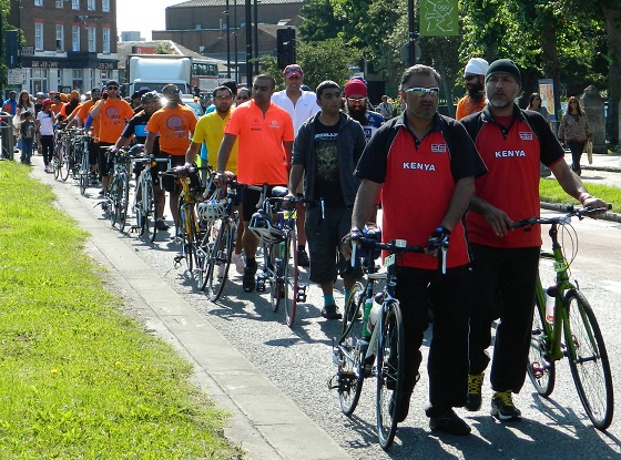 SACA Bike Ride ending in Southall