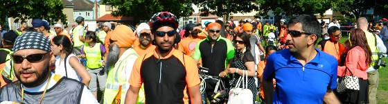 SACA Bike Ride ending in Southall