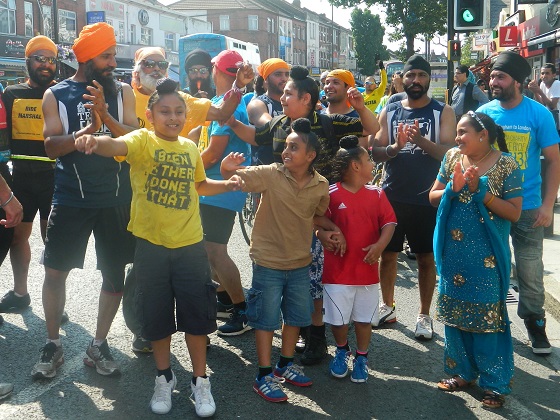 SACA Bike Ride ending in Southall