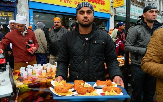 Nagar Kirtan in Southall on 24 Nov 2013