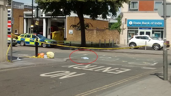 Fatal collision in Southall