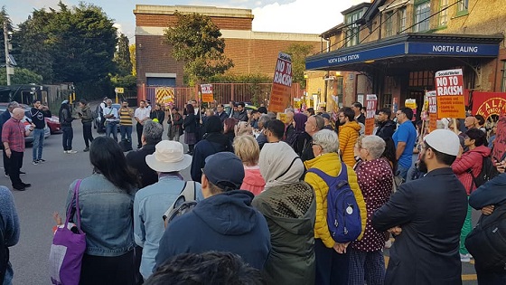 Vigil against islamophobic attack in North Ealing Vigil against islamophobic attack in North Ealing